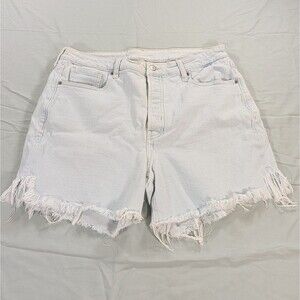 Old Navy OG straight Denim Cut Off Shorts 16 Light Wash